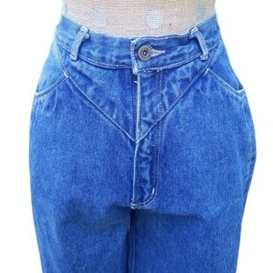Bonjour vintage high waist jeans 13/14 30 western rockies style